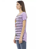 Printed Short Sleeve T-shirt L Women