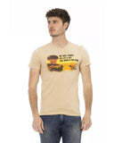 Printed Short Sleeve T-Shirt with Round Neck XL Men