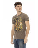 Printed Round Neck Short Sleeve T-shirt 3XL Men