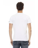 Printed Short Sleeve T-shirt with Round Neck XL Men