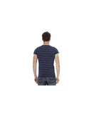 Printed Short Sleeve T-shirt with Round Neck XL Men