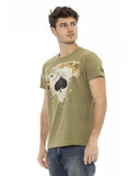 Printed Short Sleeve Round Neck T-shirt L Men