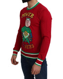 Pullover Sweater with Multicolor Motive - Dolce & Gabbana 46 IT Men