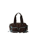 WAYFARER Women Bag - Duffel Style Brown Fabric Logo Details One Size Women