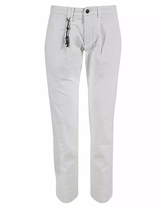 Zee Chino Trousers with Pleats and Five Pockets W32 US Men