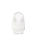 Quilted Technical Fabric Jacket with Wrap-around Collar and Zipper Closure S Women