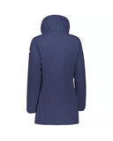 Technical Fabric Down Jacket with High Collar and Zip Closure XL Women