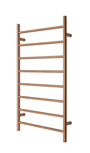 Premium Brushed Rose Gold Towel Rack - 8 Bars, Round Design, AU Standard, 1000x620mm Wide