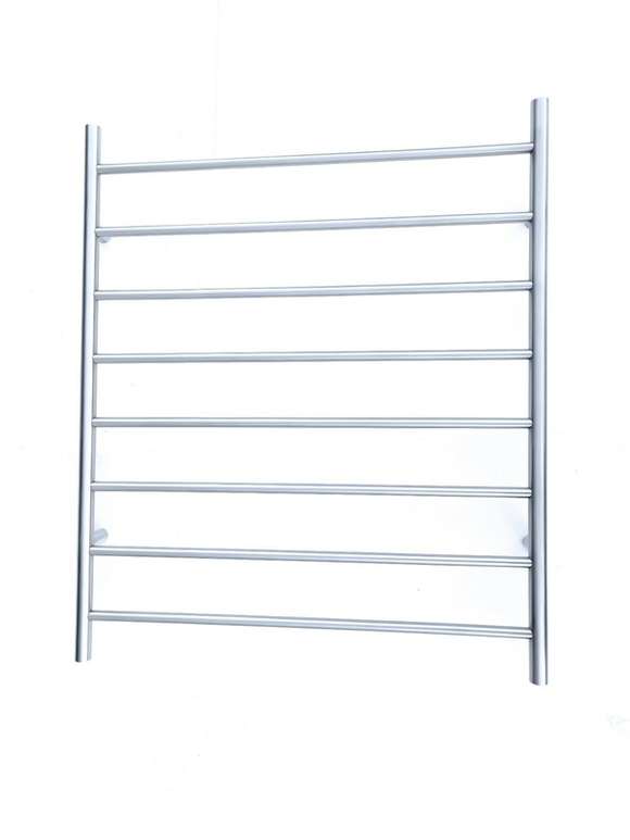 Premium Brushed Chrome Towel Rack - 8 Bars, Round Design, AU Standard, 1000x620mm Wide