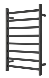 Premium Matte Black  Towel Rack - 8 Bars, Square Design, AU Standard, 1000x620mm Wide