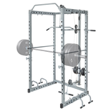 Power Rack Squat Cage Stands w Lat Pulldown Home Gym