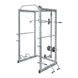 Power Rack Squat Cage Stands w Lat Pulldown Home Gym