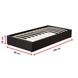 PU Leather Single Bed Ensemble Frame