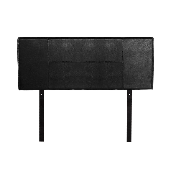 PU Leather Double Bed Headboard Bedhead - Black