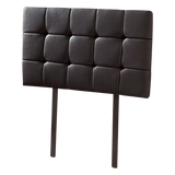 PU Leather Single Bed Deluxe Headboard Bedhead - Black