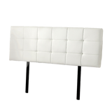 PU Leather King Bed Deluxe Headboard Bedhead - White