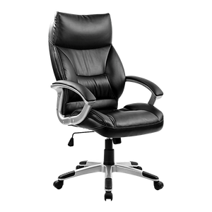 PU Leather Office Chair Executive Padded Black