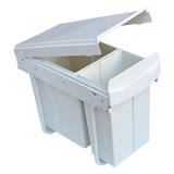 Pull Out Bin Kitchen Double Dual Slide Garbage Rubbish Waste 10L+20L