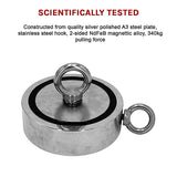 340Kg Salvage Strong Recovery Magnet Neodymium Hook Treasure Hunting Fishing