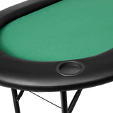 185cm 8 Player Folding Poker Blackjack Table with Cup Holder