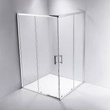 1000 x 1200mm Sliding Door Nano Safety Glass Shower Screen By Della Francesca