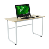 Wood & Steel Solid Computer Desk Home Office Furniture