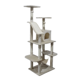 171cm Cat Tree Trees Scratching Post Scratcher Tower Condo House - Beige