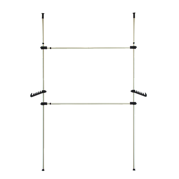 Heavy Duty Adjust Clothes Rail Storage Garment Shelf Hanging Display Stand Rack