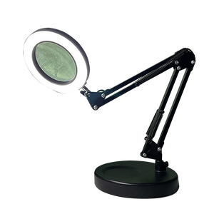 10X Magnifying Glass Desk Light Magnifier LED Lamp Reading Lamp With Base