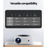 Devanti Bluetooth Video Projector WIFI 1080P Home Theater HDMI Touch Screen