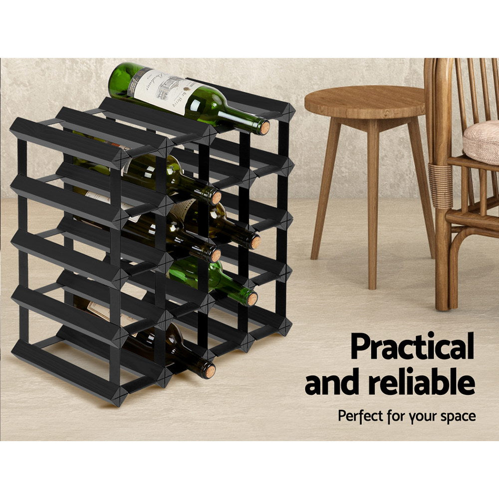 Wine Racks: Artiss Wine Rack 20 Bottle Black