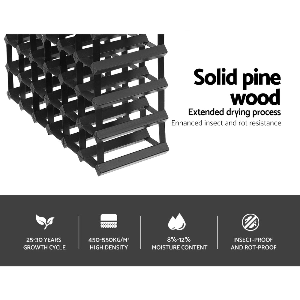 Wine Racks: Artiss Wine Rack 42 Bottle Black