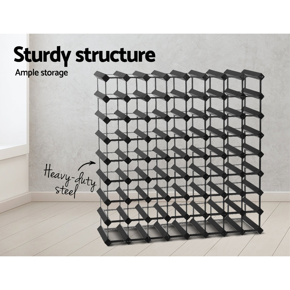 Wine Racks: Artiss Wine Rack 72 Bottle Black