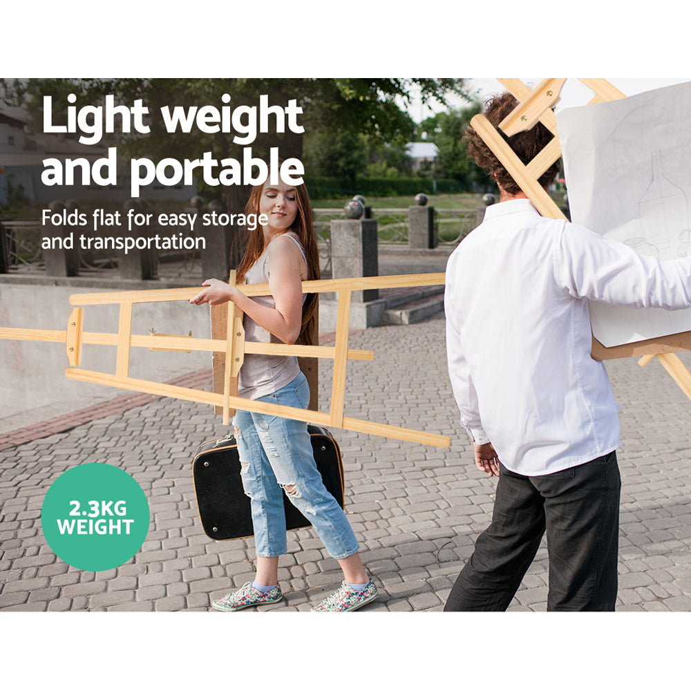 Other Wedding Decorations: Artiss Painting Easel Pine Wood 175cm
