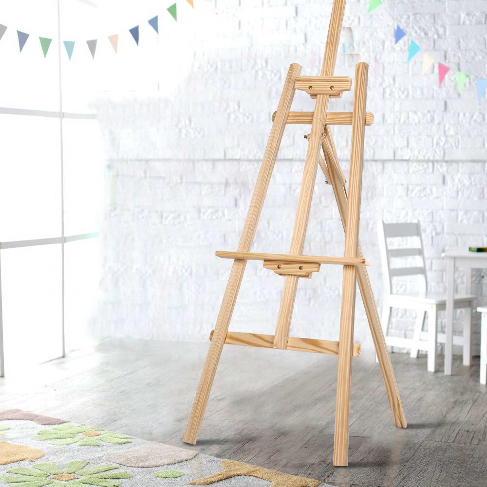 Other Wedding Decorations: Artiss Painting Easel Pine Wood 147cm