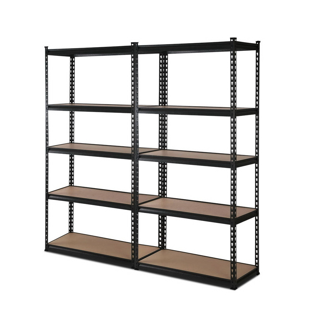 Wall Storage Racks: Giantz 2x1.8M Garage Shelving Warehouse Rack Pallet Racking Storage Shelve Black