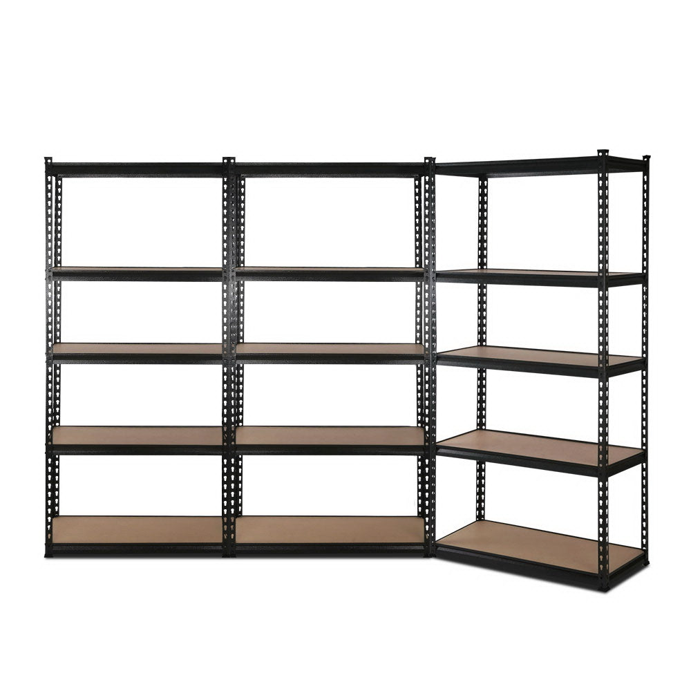 Wall Storage Racks: Giantz 3x1.8M Garage Shelving Warehouse Rack Pallet Racking Storage Shelve Black