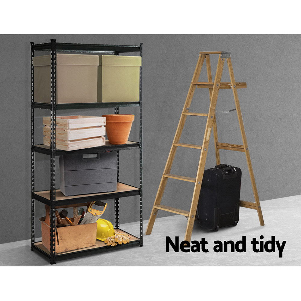 Wall Storage Racks: Giantz 1.8M Garage Shelving Warehouse Rack Pallet Racking Storage Shelf Charcoal