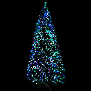 Jingle Jollys 1.8m Christmas Tree Optic Fibre LED Xmas tree 300 Tips