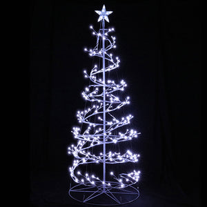 Jingle Jollys Christmas Tree 1.8M 6FT LED Xmas Decoration Cold White Lights