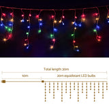 20M Christmas Lights Icicle Light 800 LED Multi-coloured Jingle Jollys