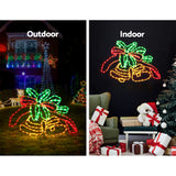 0.76M Christmas Lights 216 LED Bell Motif Light Decorations Jingle Jollys